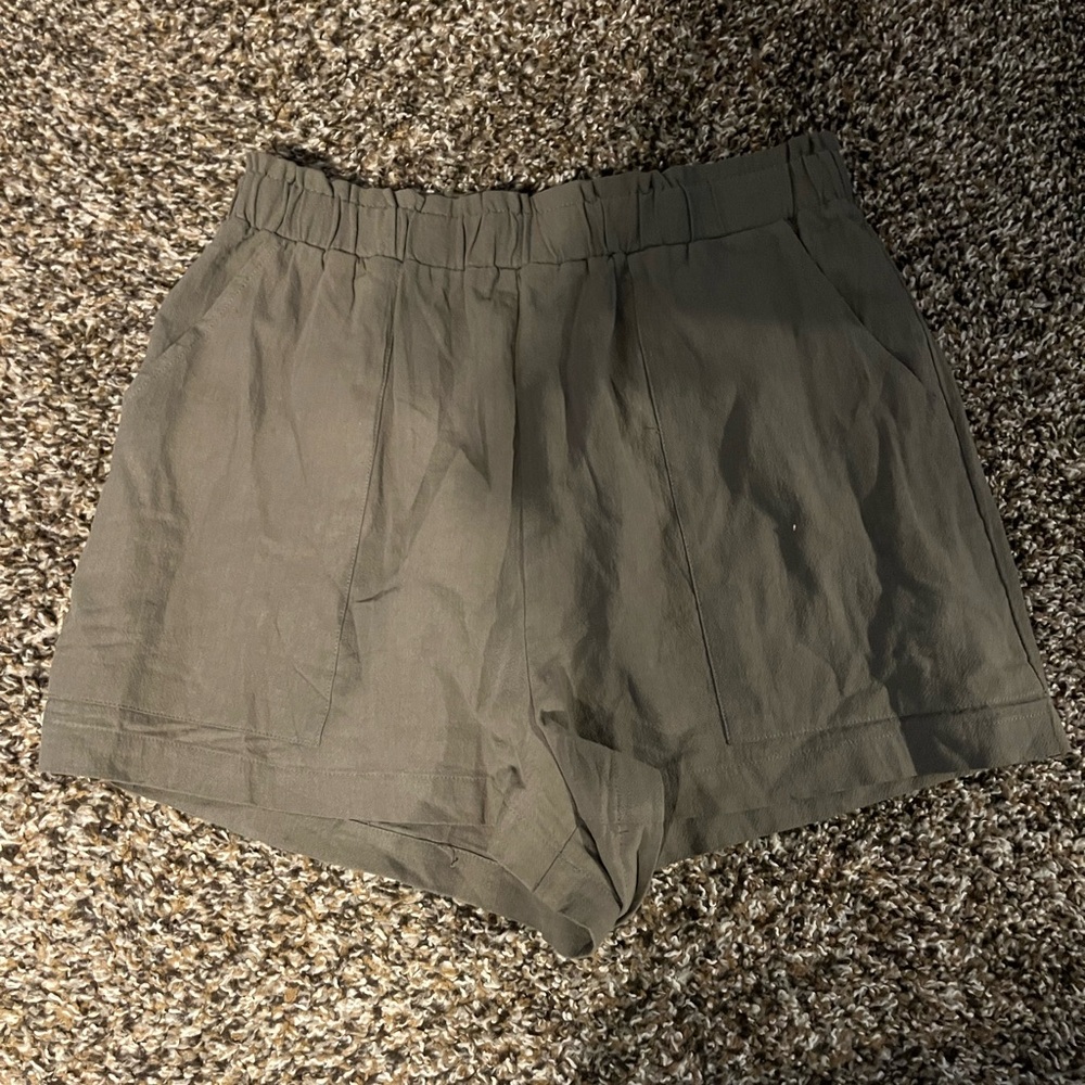 Green baggy shorts